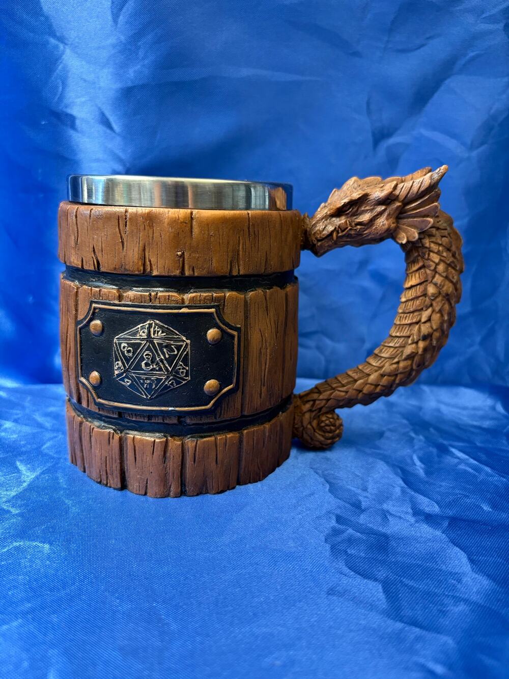 Dungeon and Dragons Stainless Steel Cup Dragon Handle Mug